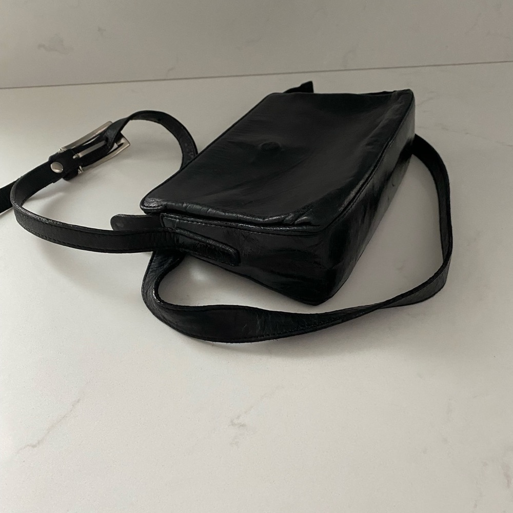 The Trend Made in Italy Small Black Soft Leather Purse (Excellent Condition)